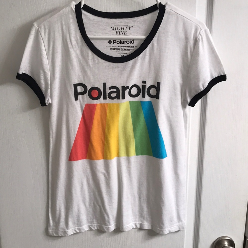 rainbow polaroid tee